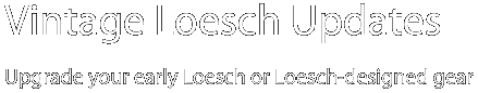 Arthur Loesch 1.1 Control Preamplifier